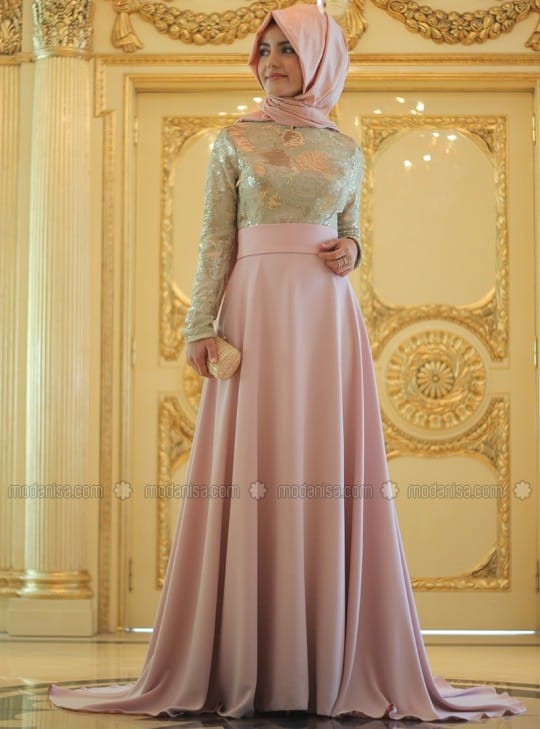 Contoh baju pesta muslim 5