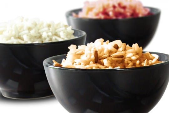 Nasi putih nasi ketan nasi merah