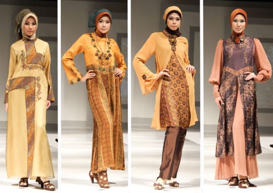 Model batik muslim modern