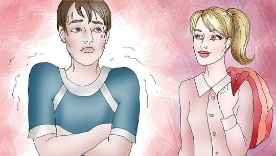 Menjadi tegang saat didekati